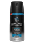 Axe Deodorant Body Spray - Ice Chill - Frozen Lemon & Eucalyptus - Net Wt. 4 OZ (113 g) Per Can - Pack of 2 Cans