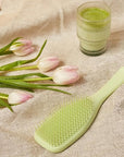 Tangle Teezer Plant-Based Ultimate Detangler Brush, Dry & Wet Hair Brush, Eliminates Knots & Reduces Breakage for Color-Treated, Fine & Fragile Hair Types, Matcha Green