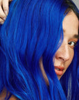 Good Dye Young Semi-Permanent Hair Color, Vegan and Cruelty-Free Blue Hair Dye, Last up to 24 Washes, Non-Damaging Conditioning Hair Color (5FL OZ, Blue Ruin)