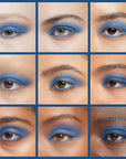 Erinde Single Dark Blue Matte Eyeshadow Palette, High Pigmented Eye Shadow Powder, Long Lasting, Ultra-Blendable, Intense Color