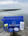 Dermatone Outdoor Protection Gift Pack | Contains 4 of our Sunscreen, Skin Protection Products | Classic Tin, Z-Cote, Mineral Sunscreen Stick & 2 Medicated Lip Balms