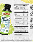 Barlean's Key Lime Pie High Potency Omega 3 Fish Oil Liquid Supplement, 1500mg of EPA& DHA Fatty Acid, Smoothie Flavored & Burpless for Brain, Joint, & Heart Health, 8 oz