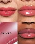 Women's Forget The Filler Lip Plumper Line Gloss, Velvet, Pink, 0.11 Fl Oz (Pack of 1)