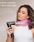 Shark Hair Dryer | FlexStyle Hair Styling System | Portable & Powerful Blow Dryer Brush | Hair Curler & Volumizer | 6 Styling Tools Included | Best for All Hair Types | Black | HD440BK