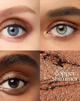 Julep Eyeshadow 101 Cream-to-Powder Waterproof Shadow Stick – Copper Shimmer – Long-Lasting, Crease-Proof, Shimmer Cream Eyeshadow with Built-in Smudger