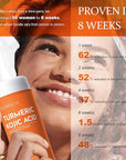 Turmeric Kojic Acid Facial Cleanser, Brightening Foaming Face Wash with Soft Massage Heads, Kojic Acid Cleanser Exfoliating, Turmeric Cleansing for Dark Spots 4.23 oz