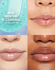 Covergirl Clean Fresh Yummy Plumper Lip Gloss, 800 Minter Is Coming, Plumper Gloss, Shiny, Vegan Formula, Easy to Apply, Minty Flavor, 0.33oz