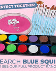 Blue Squid Face Paint Water Based Single Cake Professional Face Paint & Body Paint - Water Activated, Kids Adults Face Painting for Costume, Halloween Makeup, Cosplay - Classic Pink Face Paint 30g