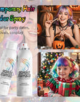 Temporary Hair Color Spray for Adults - Instant Orange Hair Dye Alternative, Washable & Non-Sticky, Gentle Formula for Halloween, Cosplay, Party, Costume Makeup (150ml)