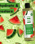 Love Beauty and Planet Plant-Based Body Wash Hydrate and Restore Skin Watermelon and Hyaluronic Acid Made with Plant-Based Cleansers and Skin Care Ingredients, 100% Biodegradable 20 fl oz