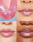 COVERGIRL Clean Fresh Yummy Plumper Lip Gloss, 820 Pixie Dust, Plumper, Shiny, Vegan Formula, Easy to Apply, Minty Flavor, 0.33oz