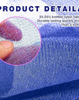 3 Pieces Exfoliating Washcloth Shower Towel African Net Sponge Japanese Wash Cloth Face Exfoliating Sponge Loofah Exfoliating Body Scrubber for Body Exfoliation(Black White Blue)