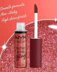 NYX PROFESSIONAL MAKEUP Butter Gloss Bling Lip Gloss, Non Sticky and Shiny Vegan Lip Makeup - Big Spender