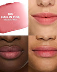 COVERGIRL Clean Fresh Yummy Blur Lipstick, Blurring Effect, Matte Lip Color, Sweet Pomegranate Flavored, Vegan Formula - 100 Blur in Pink (True Rosy Pink)