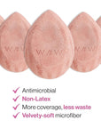 wet n wild Makeup Sponge - Low Product Absorption for Streak-Free Application, Effortless Blending Beauty for a Smooth Professional Looking Finish, Cruelty-Free & Vegan-Microfiber