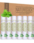 7-Pack Green Tea Lip Balm Gift Lips.
