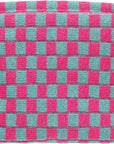 Pazimiik knitted checkered makeup bag