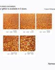Hemway Biodegradable Glitter Eco Friendly - 100g/3.5oz Bio Cosmetic Safe Sparkle Vegan for Face Eyeshadow Body Hair Festival Makeup Craft - Extra Chunky (1/24" 0.040" 1mm) - Copper Holographic