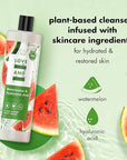 Love Beauty and Planet Plant-Based Body Wash Hydrate and Restore Skin Watermelon and Hyaluronic Acid Made with Plant-Based Cleansers and Skin Care Ingredients, 100% Biodegradable 20 fl oz