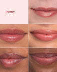 Burt's Bees Lip Shimmer Peony; Warm, Luminescent Color; High Impact, Instant Moisture; with Shea and Cocoa Butters; 100% Natural Origin (Packaging May Vary)