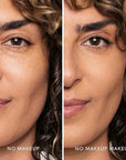 No Makeup Makeup Long-Lasting Lightweight Foundation & Brush Duo | Cruelty-Free, Fragrance-Free, Buildable, Transfer-Proof Makeup (Tan)