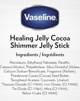 Vaseline Rich Moisturizing Healing Jelly Cocoa Butter, 13 oz Bundled with Cocoa Shimmer Stick, 1.4 oz. Provides Radiant and Shimmering Moisturized Skin with Pleasant Scent
