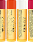 Burt's Bees Gifts Ideas - Just Picked Lip Balm Set, Pomegranate, Watermelon, Sweet Mandarin, Coconut & Pear, Natural Origin Lip Treatment, 4 Tubes, 0.15 oz.