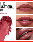 Maybelline Color Sensational Lipstick, Lip Makeup with a Cream Hydrating Lipstick Finish, Plum Perfect, 1 Count (Packaging May Vary)