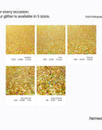 Hemway Eco Friendly Biodegradable Glitter 100g / 3.5oz Bio Cosmetic Safe Sparkle Vegan for Face, Eyeshadow, Body, Hair, Nail and Festival Makeup - Ultrafine (1/128" 0.008" 0.2mm) - Gold Holographic