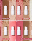 KIMUSE Multi Stick Trio Face Makeup, Cream Blush Stick for Cheeks & Lips, Contour Stick & Highlighter Makeup Sticks for All Skin