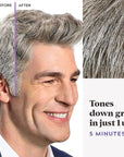 Just For Men Touch of Gray, Mens Hair Color Kit with Comb Applicator for Easy Application, Great for a Salt and Pepper Look - Light Brown, T-25, Pack of 1