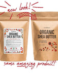 Organic Shea Butter Raw Unrefined | Pure African Shea Butter for Hair & Dry Skin | Natural Face Moisturizer | Body Butter Base for Lotion, DIY Lip Balm and Soap Making Supplies, 1lb Bar