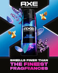 AXE Fine Fragrance Collection Premium Deodorant Body Spray for Men Blue Lavender 3 Count with 72H Odor Protection and Freshness Infused with Lavender, Mint, and Amber Essential Oils 4 oz