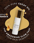 Cacay Oil Roll-On – Natural Anti-Aging Face & Body Oil for Scars with Retinol & Vitamin E, Organic Skincare, Antioxidant-Rich Treatment for Acne Scars, Wrinkles, Fine Lines, and Dry Skin (0.33 Fl Oz)