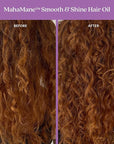 Fable and Mane MahaMane Smooth & Shine Hair Serum - Protective Oil Treatment for Dry, Damaged Hair. 1.8FL oz