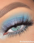 ColourPop Blue Moon Eyeshadow Palette - Monochromatic Blue Shadow Palette with Matte, Metallic and Duochrome Finishes - High-Pigment Eye Makeup with a Long-Wearing Formula (0.3 oz)