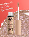 NYX PROFESSIONAL MAKEUP Butter Gloss Bling Lip Gloss, Non Sticky and Shiny Vegan Lip Makeup - Bring The Bling