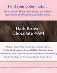 eSalon Permanent Hair Color & Hair Dye Kit - Dark Brown Chocolate - Personal Colorist for Up To 100% Gray Coverage, Ammonia-Free, All Hair Types