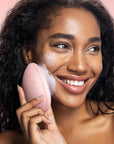 Real Techniques Miracle Cleansing Sponge, Skincare Facial Cleansing Tool with Probiotics, Exfoliate & Deep Cleans Pores, Dual Sided, Gentle on Skin, Cruelty Free, 1 Count