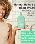 Hempz Body Lotion - Cucumber & Aloe Herbal Limited Edition Daily Moisturizing Cream, Shea Butter, Aloe, Cucumber Extract Body Moisturizer - Skin Care Products, Hemp Seed Oil - 17 Fl Oz