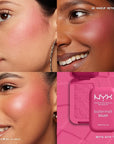 NYX PROFESSIONAL MAKEUP Buttermelt Powder Blush, Fade and With Time