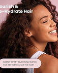 Rose Water Spray for Face & Hair (Refill Size) - Organic USDA Certified Rosewater Facial Toner - Alcohol-Free Makeup Setting Hydrating Face Mist - Anti-Aging Toner Spray - 8 Fl Oz