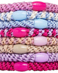 L. Erickson Grab & Go Pony - Prim Pastel - 8 Pack Ponytail Holder Hair Ties - Mixed Pastels