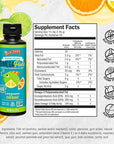 Barlean's Omega Pals Lipsmackin' Citrus Flavored Omega-3 for Kids, Yummy Children's Liquid Fish Oil Supplement with 750 mg of EPA & DHA for Brain & Eye Health, 8 oz