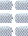 Pazimiik checkered makeup bag for