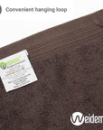 100% Cotton Washcloths Set 13” x 13” | Chocolate Towels | Set of 6 Ultra Soft and Highly Absorbent Washcloths Sets for Bathroom, Gym, Hotel, Spa | Machine Washable Face Towel