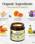 Whipped Beef Tallow Honey Balm | Grass Fed Tallow Face Moisturizer | Natural Unscented Beef Tallow for Skin with Olive Oil (4 Oz)