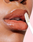 e.l.f. Lip Lacquer, Nourishing, Non-Sticky Ultra-Shine Lip Gloss With Sheer Color, Infused With Vitamins A & E, Vegan & Cruelty-Free, Clear