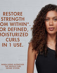 Nexxus Curl Define Leave-in Conditioner for Curly Hair with ProteinFusion Curl Conditioner for Moisturizing Curls 8 oz