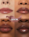MAYBELLINE Lifter Gloss Lifter Plump, Plumping Lip Gloss with Chili Pepper and 5% Maxi-Lip, Cocoa Zing, Sheer Cool Brown, 1 Count